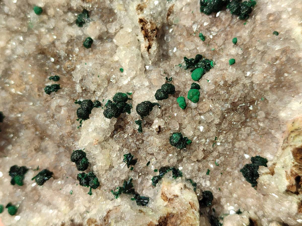 Natural Ball Malachite On Dolomite Matrix Specimens x 2 From Kambove, Congo - Toprock Gemstones and Minerals 