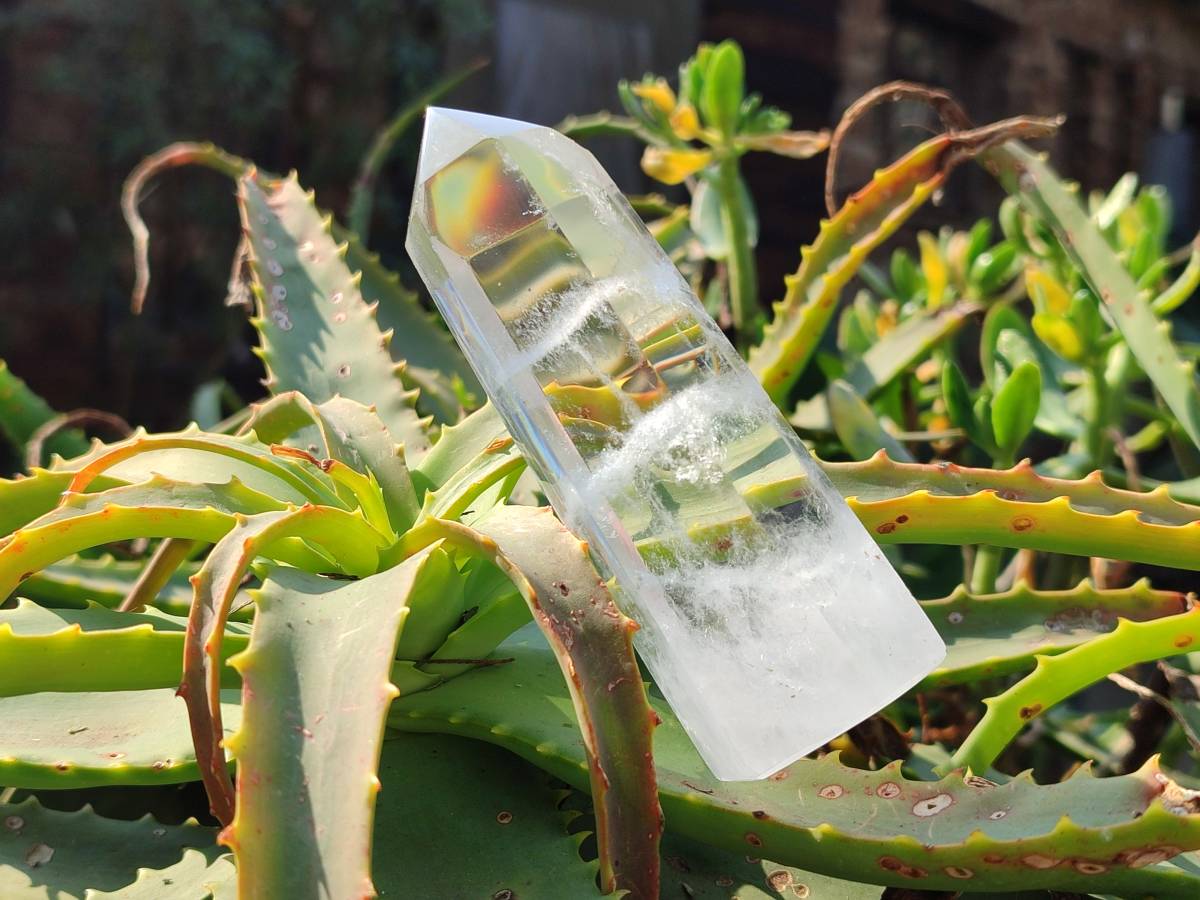 Polished Clear Quartz Crystals x 6 From Madagascar - Toprock Gemstones and Minerals 