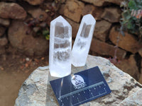 Polished Clear Quartz Crystals x 6 From Madagascar