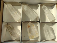 Polished Clear Quartz Crystals x 6 From Madagascar