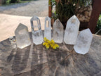 Polished Clear Quartz Crystals x 6 From Madagascar - Toprock Gemstones and Minerals 