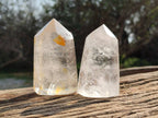 Polished Clear Quartz Crystals x 6 From Madagascar - Toprock Gemstones and Minerals 