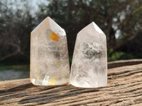 Polished Clear Quartz Crystals x 6 From Madagascar