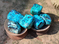 Polished Shattuckite Free Forms x 35 From Congo