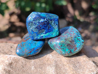 Polished Shattuckite Free Forms x 35 From Congo