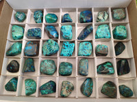Polished Shattuckite Free Forms x 35 From Congo