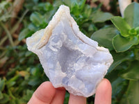 Natural Etched Blue Chalcedony Specimens x 12 From Nsanje, Malawi