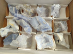 Natural Etched Blue Chalcedony Specimens x 12 From Nsanje, Malawi - Toprock Gemstones and Minerals 