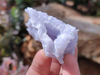 Natural Etched Blue Chalcedony Specimens x 12 From Nsanje, Malawi