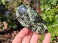 Polished Leopard Stone Palm Stones x 9 From Zimbabwe
