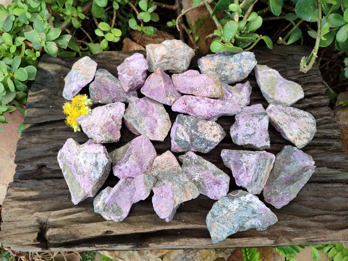 Natural Stichtite Specimens x 48 From Barberton, South Africa - Toprock Gemstones and Minerals 
