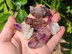 Natural Window Amethyst Crystals x 12 From Chiredzi, Zimbabwe - Toprock Gemstones and Minerals 