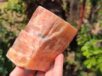 Natural Sunset Orange Calcite Specimens x 4 From Spitzkop, Namibia
