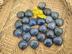 Polished Mini Lazulite Hearts x 35 From Madagascar - Toprock Gemstones and Minerals 