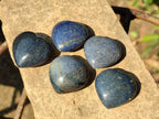 Polished Mini Lazulite Hearts x 35 From Madagascar - Toprock Gemstones and Minerals 