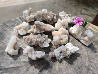 Natural Fairy Spirit Quartz Clusters x 12 From South Africa