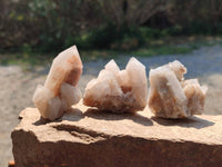 Natural Fairy Spirit Quartz Clusters x 12 From South Africa