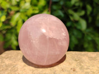 Polished Rose Quartz Spheres x 4 From Madagascar