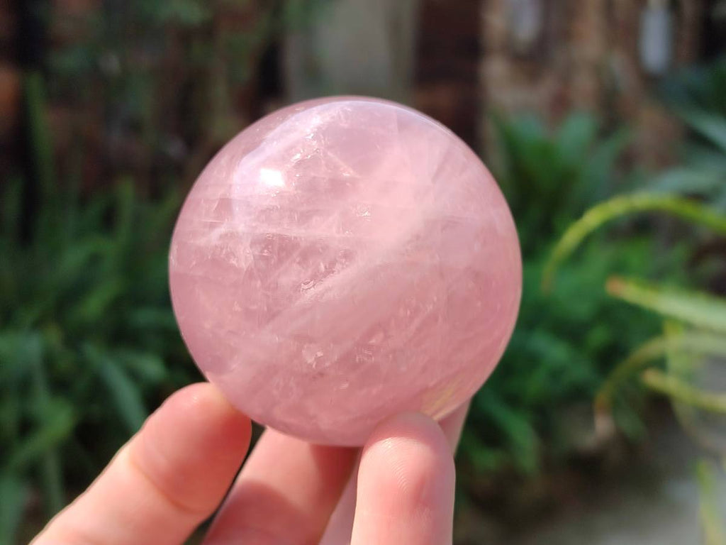 Polished Rose Quartz Spheres x 4 From Madagascar - Toprock Gemstones and Minerals 