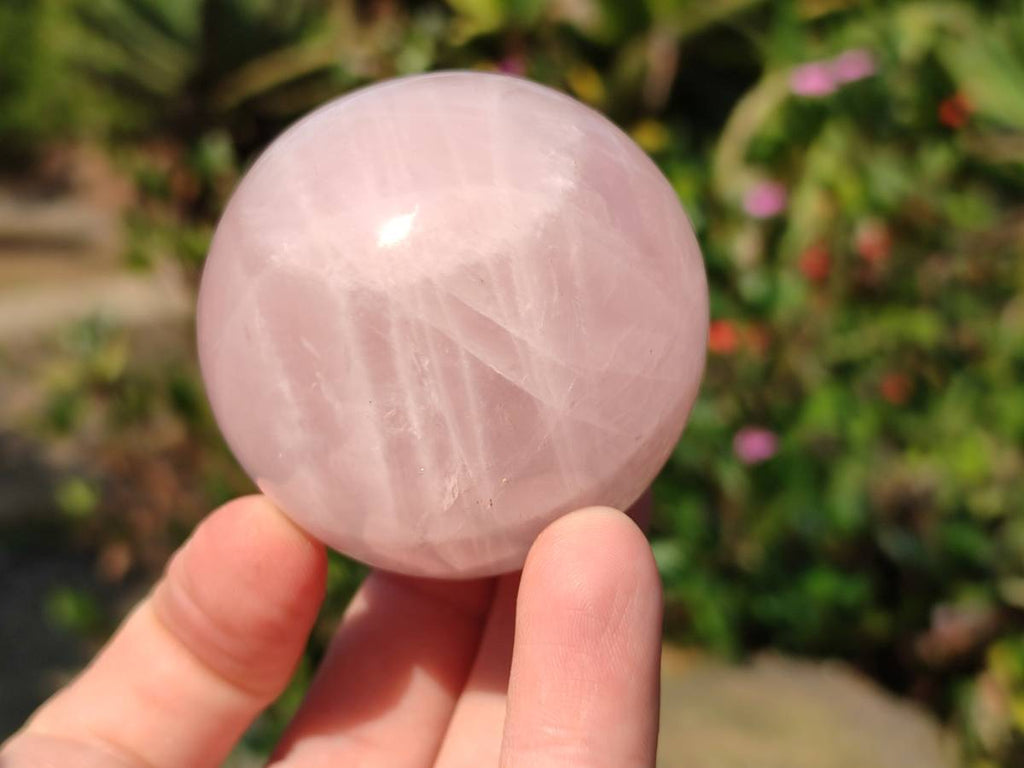 Polished Rose Quartz Spheres x 4 From Madagascar - Toprock Gemstones and Minerals 
