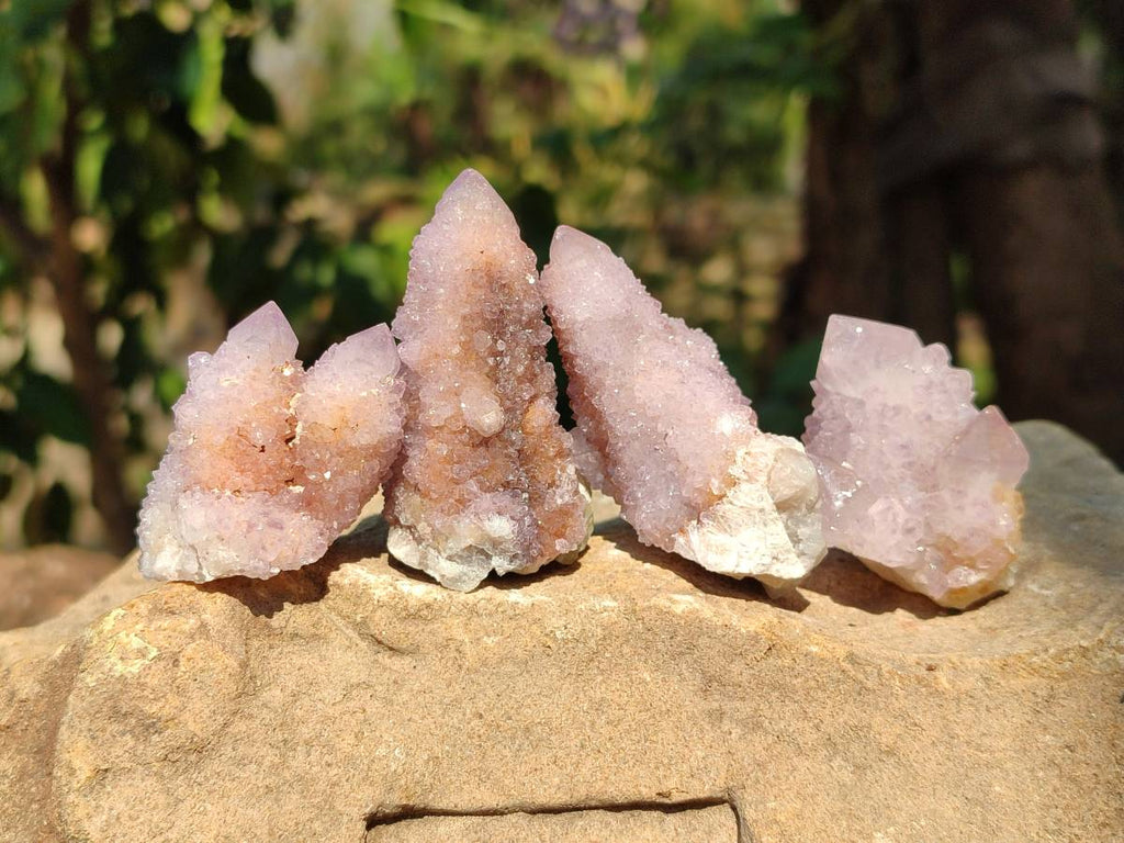 Natural Amethyst Spirit Quartz Crystals x 20 From South Africa - Toprock Gemstones and Minerals 