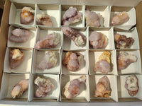 Natural Amethyst Spirit Quartz Crystals x 20 From South Africa