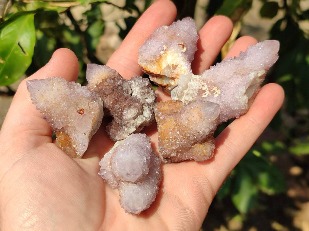 Natural Amethyst Spirit Quartz Crystals x 20 From South Africa - Toprock Gemstones and Minerals 