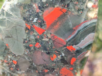 Polished Bloodstone Standing Free Forms x 2 From Swaziland