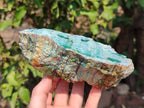 Natural Drusy Chrysocolla Specimens x 3 From Congo - Toprock Gemstones and Minerals 