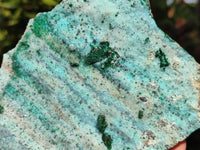 Natural Drusy Chrysocolla Specimens x 3 From Congo
