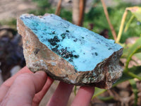 Natural Drusy Chrysocolla Specimens x 3 From Congo