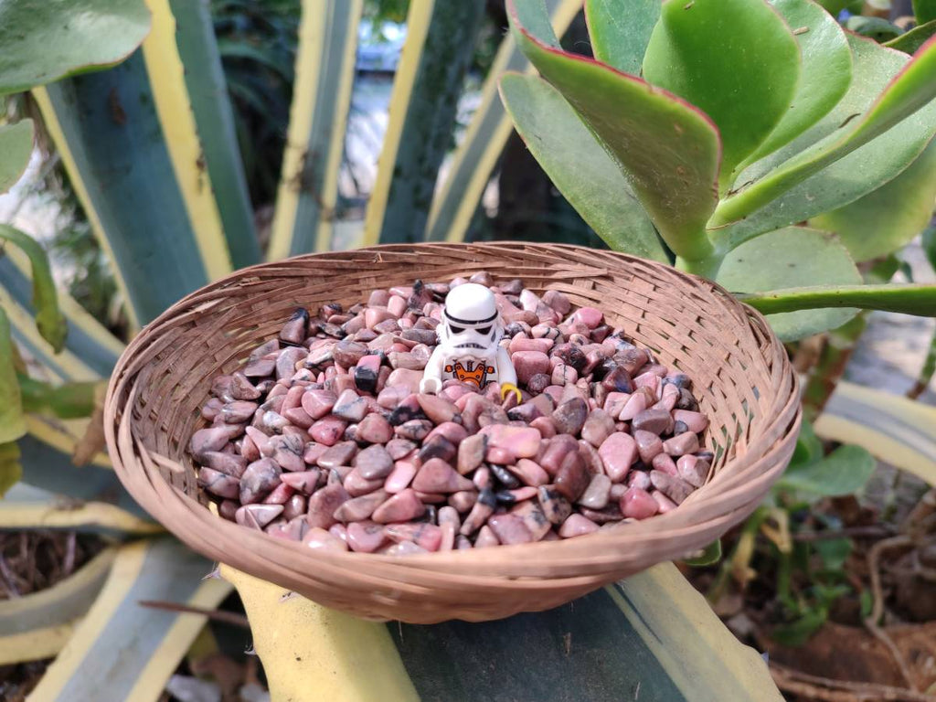 Polished Rhodonite Tumbled Stones x 6 Kg Lot From Madagascar - Toprock Gemstones and Minerals 
