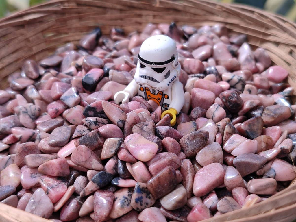 Polished Rhodonite Tumbled Stones x 6 Kg Lot From Madagascar - Toprock Gemstones and Minerals 