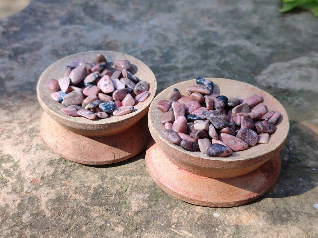 Polished Rhodonite Tumbled Stones x 6 Kg Lot From Madagascar - Toprock Gemstones and Minerals 