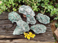 Natural Emerald Mica 'Mutokolite' Specimens x 6 From Mutoko, Zimbabwe