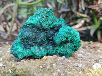 Natural Silky Malachite Specimens x 4 From Kasompe, Congo