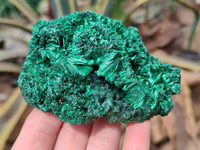 Natural Silky Malachite Specimens x 4 From Kasompe, Congo