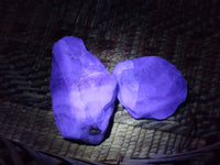 Natural Watermelon Fluorite Cobbed Specimens x 35 From Namibia