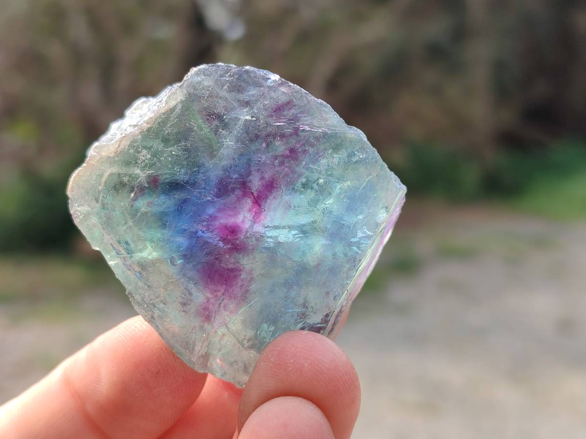 Natural Watermelon Fluorite Cobbed Specimens x 35 From Namibia - Toprock Gemstones and Minerals 