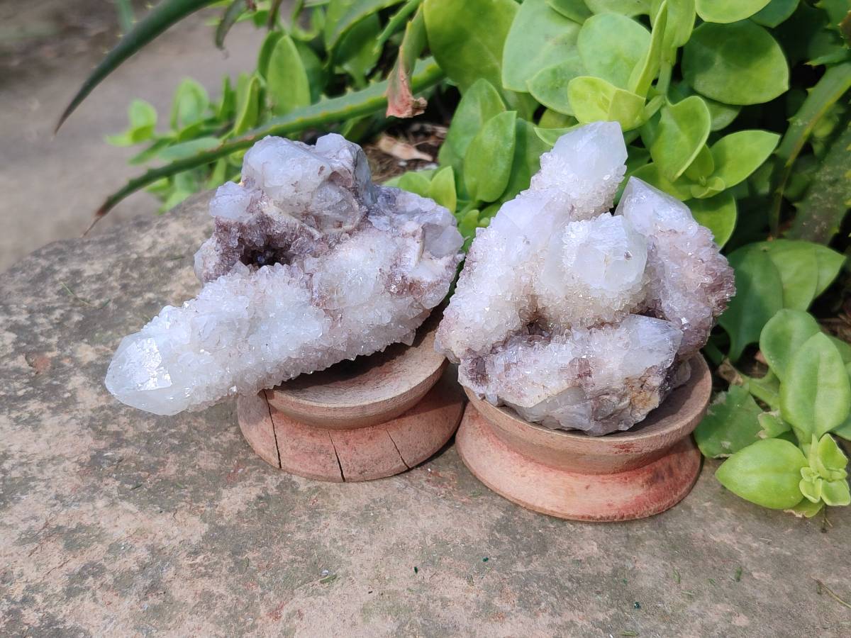 Natural Spirit Quartz Crystals x 12 From South Africa - Toprock Gemstones and Minerals 