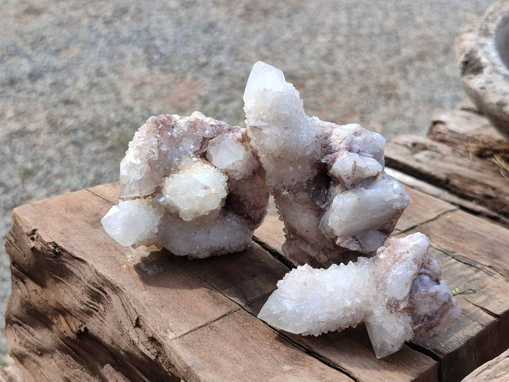 Natural Spirit Quartz Crystals x 12 From South Africa - Toprock Gemstones and Minerals 