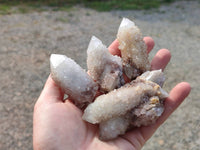 Natural Spirit Quartz Crystals x 12 From South Africa