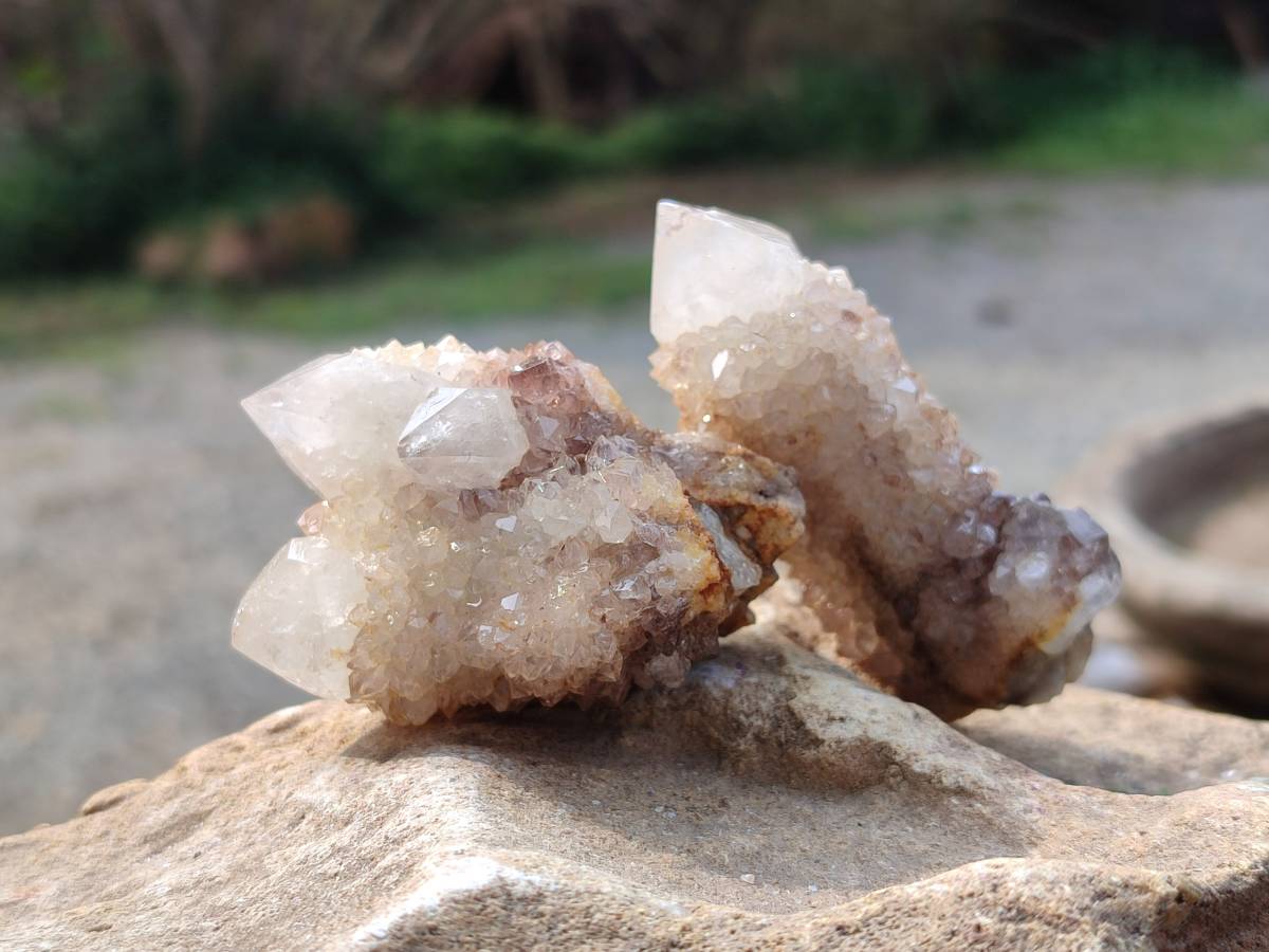 Natural Spirit Quartz Crystals x 12 From South Africa - Toprock Gemstones and Minerals 