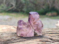 Natural Window Amethyst Crystals x 12 From Chiredzi, Zimbabwe