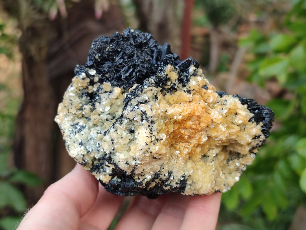 Natural Schorl Black Tourmaline Specimens x 3 From Namibia - Toprock Gemstones and Minerals 
