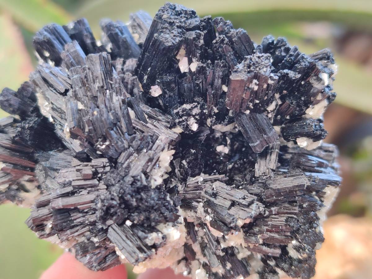 Natural Schorl Black Tourmaline Specimens x 3 From Namibia - Toprock Gemstones and Minerals 