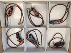 Hand Made Copper Wire Wrapped Sodalite Pendants x 6 From Namibia - Toprock Gemstones and Minerals 