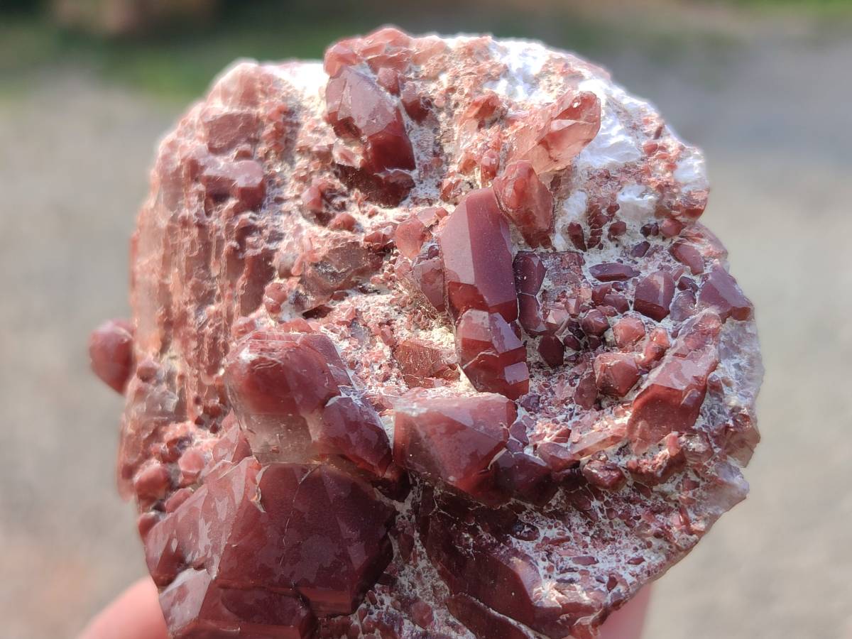 Natural Hematoid Quartz Crystals x 6 From Zimbabwe - Toprock Gemstones and Minerals 