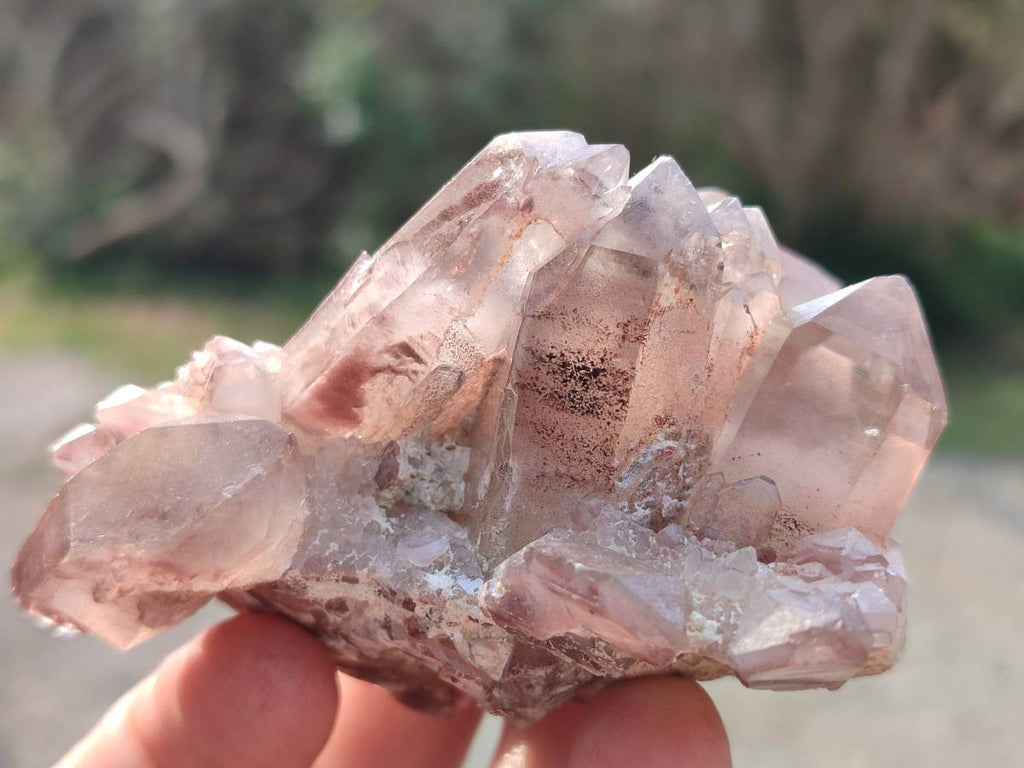 Natural Hematoid Quartz Crystals x 6 From Zimbabwe - Toprock Gemstones and Minerals 