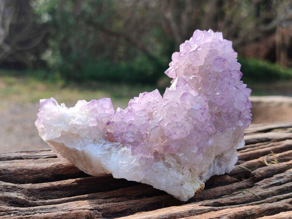 Natural Amethyst Spirit Quartz Clusters x 2 From South Africa - Toprock Gemstones and Minerals 